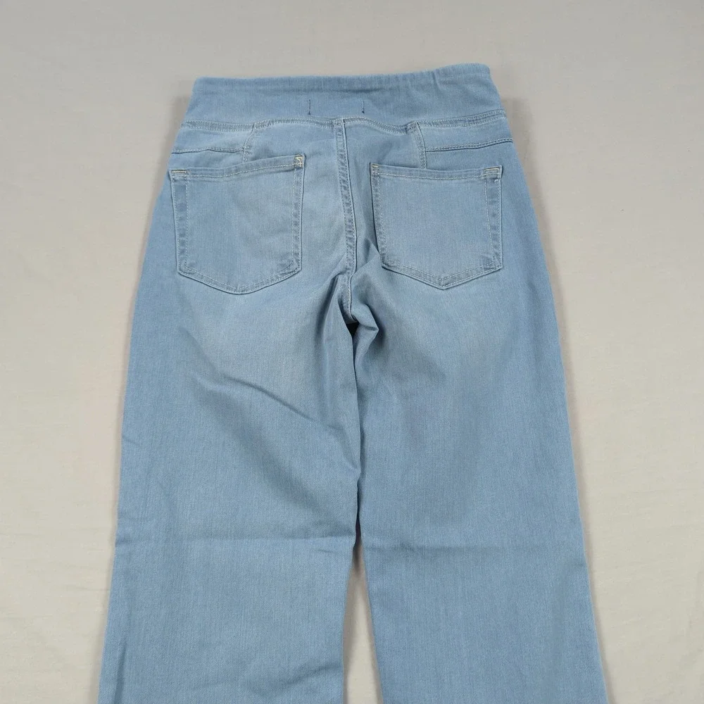 Free People Jeans‎ Womens XS 24 Blue Boot Cut Cropped In My Feelings Stretch
